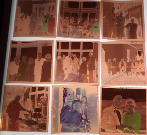 #31 Lot 99 Vtg COLOR Snapshot Photo NEGATIVES Family WEDDING Party Ceremony - Picture 3 of 17