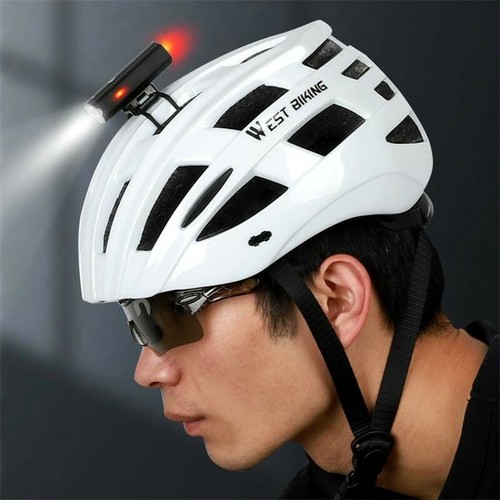 WEST BIKING Bike Helmet Light USB Rechargeable Front Light Rear Taillight 2 in 1 - Picture 6 of 12