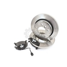 Bremsscheiben Bremsbeläge hinten für Audi A6 Allroad 4FH C6 3.0 TDI quattro