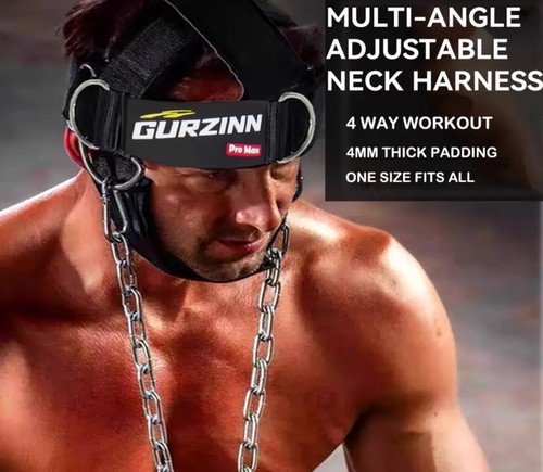 Neck Harness For Weight Training Resistance Workouts Neck Muscle - Picture 2 of 8