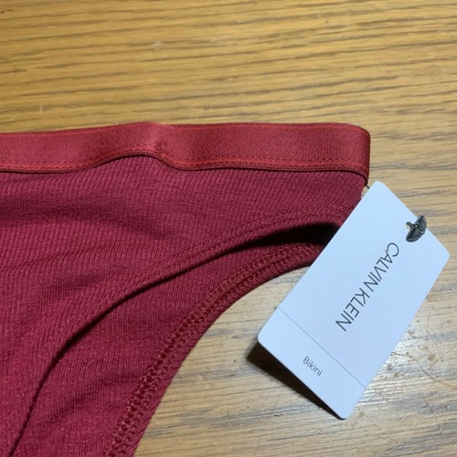 NWT Calvin Klein (X-Small) Pure Ribbed Cheeky Bikini QF6443-601 BRAZILIAN - Picture 6 of 11