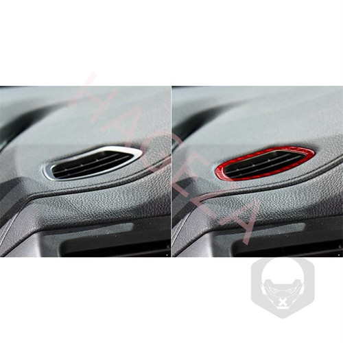 Tablero de fibra de carbono rojo borde de ventilación lateral para Honda Ridgeline Passport Pilot - Imagen 5 de 16