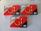 lot de 3 CASSETTES AUDIO JVC GI  IEC1 TYPE I 90' SCELLEES  NEW TAPE