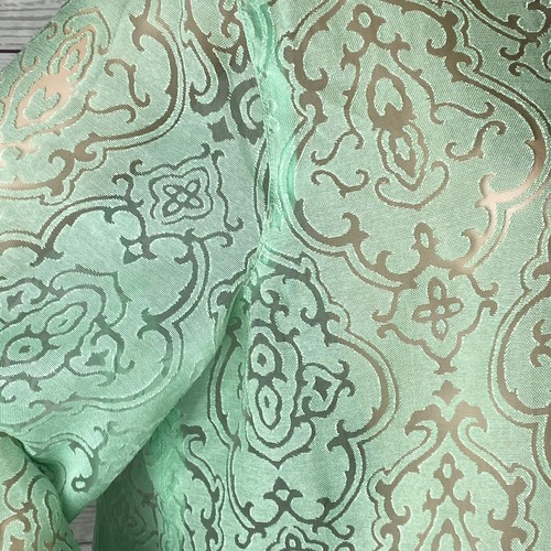 Alfred Dunner Bluse Gr. 18 halbdurchsichtig neuwertig grün Blumenmuster Burnout Knopfleiste - Bild 5 von 12