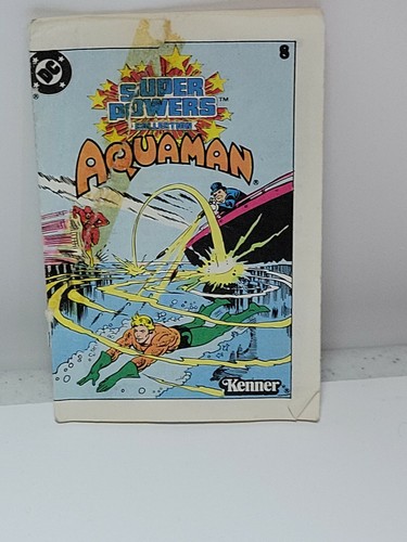 Kenner DC Super Powers Aquaman 1984 vintage con cómic original - Imagen 8 de 9