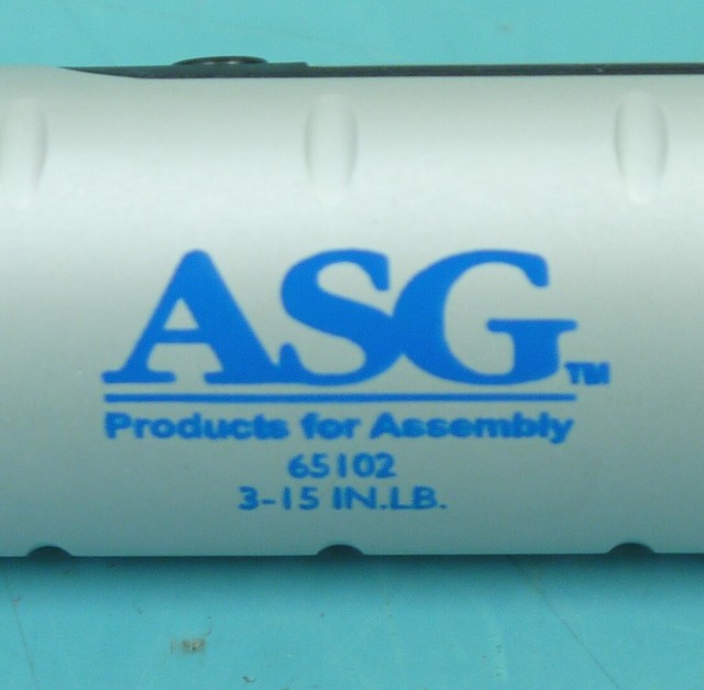 ASG A15 1/4 Hex Adjustable Torque 3.0-15 lbs Manual Production Assembly Screwdriver ASG A15 1/4 Hex Adjustable Torque 3.0-15 lbs Manual Production Assembly Screwdriver