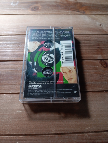 The Sign by Ace of Base (Cassette, 1993, Arista) 90s Dance Electronic Tape - Imagen 2 de 4