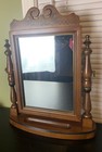 Vintage Tell City Indiana Furniture Vanity Bathroom Mustache Mirror Tray Wood 