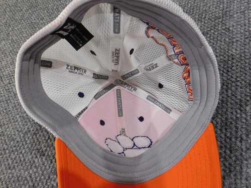 Clemson Tigers hat cap fitted xl zephr mesh ncaa college football - Picture 7 of 9
