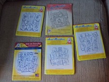 Aunt Martha's Hot Iron Transfers Lot of 5 Cats Dog Dog Cowboy Mice Duck Kitten