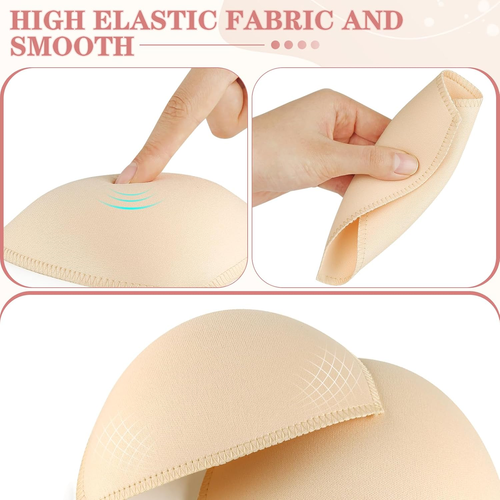 3 Pairs Bra Pads Inserts,Sewn Push up for Sports Bra Cup,Removable Bra Inserts E - Picture 2 of 12