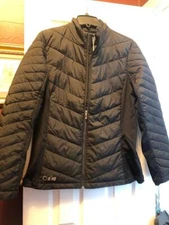 NWT Ladies NIVO BLACK KAYLA Full Zip Quilted Golf Puffer Jacket - S M L