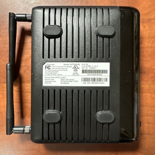 Actiontec GT784WN 4 Port 10/100 Wireless N Router - Picture 3 of 3