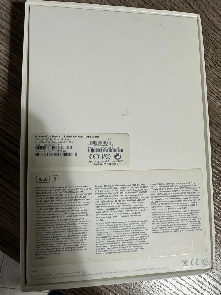 ipad mini Bianco 16Gb wifi Cellular - Immagine 2 di 4