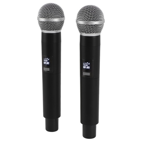 2x Wireless VHF Microphone Professional Noise Canceling USB Rechargeable Handhe - Picture 6 of 23