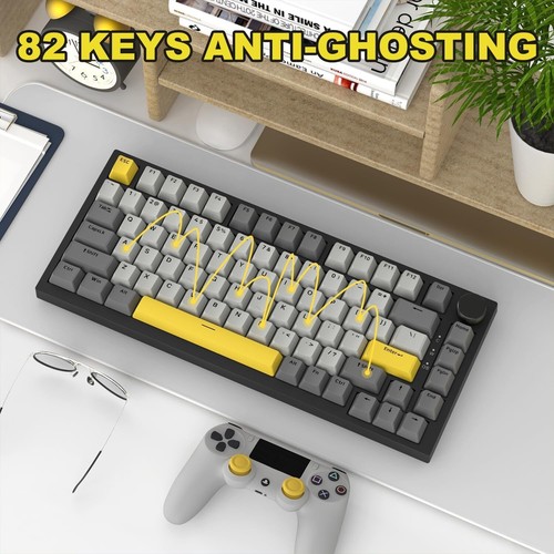 AJAZZ AK820 Type-C Wired Mechanical Gaming Keyboard with Knob Hot Swappable - Picture 28 of 30