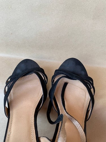 Sandali slingback Buffalo London vintage Y2K neri taglia EU 36/ US 6 #S040 - Foto 6 di 10