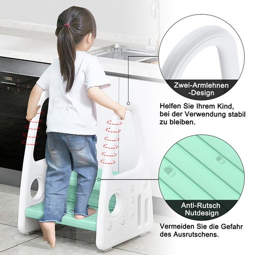 Kinder Tritthocker Trittschemel Schemel Anti rutsch zweistufig Bad Hocker Treppe - Bild 9 von 12