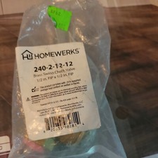 HOMEWERKS 1/2 in. FIP x 1/2 in. FIP Lead Free Brass Swing Check Valve NEW