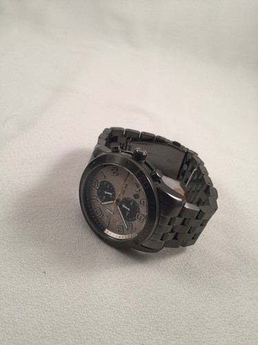 ๐NWT Michael Kors Chronograph Black Gunmetal Mens Watch MK8349๐ - Picture 5 of 9