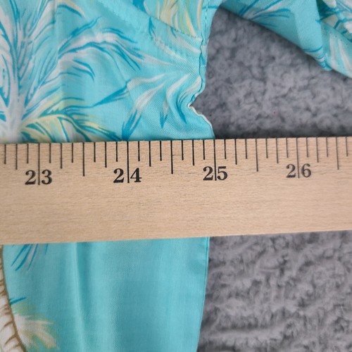 Weekender Shirt Herren XL Freizeit Lifestyle Aloha Palmen hawaiianisch grün neu mit Etikett - Bild 13 von 20