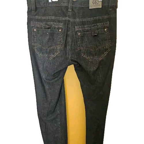 Raider Jean Blk Men W40X34L Stretch Grunge Bike Gothic Cottage Y2k Normcor[1A] - Picture 9 of 16