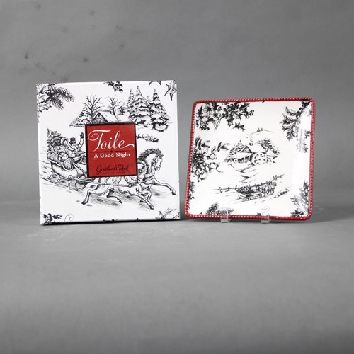 Grasslands Road weiß schwarz rot Toile A Good Night 4er Set - 4,25" Geschirr - Bild 2 von 24