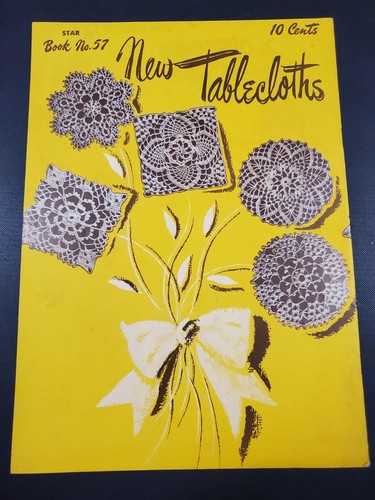 VINTAGE NEW TABLECLOTHS CROCHET PATTERN BOOKLET FREE SHIPPING - Picture 2 of 2
