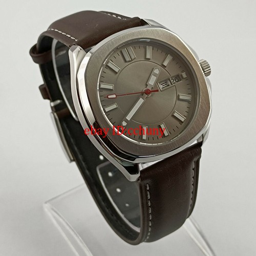 40 mm esfera estéril estéril cristal zafiro luminoso NH36 correa de reloj automática - Imagen 2 de 7
