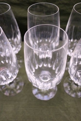 Schott-Zwiesel 6 Iced Tea Goblet 6.5 " Footed Tumbler Vertical Cut Ceremony - Picture 3 of 5