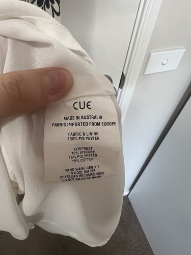 Women’s Cue Trapeze Dress Size 10 With Cut Out Details Made In Australia - Picture 3 of 8