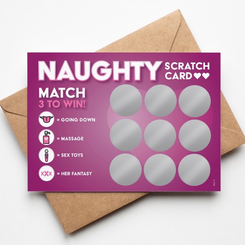 Naughty Scratch Card | Rude Gift for Her | Christmas | Valentines Day | Birthday - Picture 7 of 14