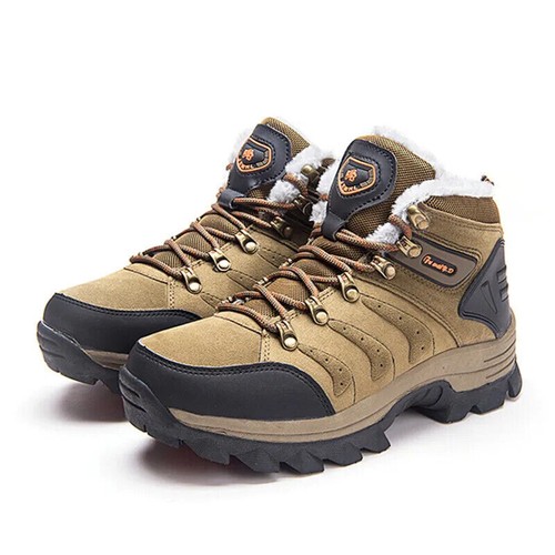Herren Winter Warmhalten Schnee Stiefel Outdoor Bequem Arbeit Gummi Stiefeletten - Bild 12 von 14