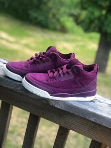 Air Jordan 3 Retro Bordeaux Sail Purple Size 7 Women's AH7859-600 | eBay