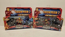 Super Hero Squad Iron Man 2 Armor Wars Part 1 War Monger + Hi-tech Showdown New