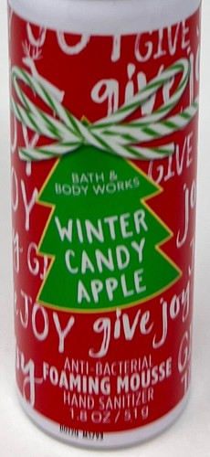 1 BATH & BODY WORKS WINTER CANDY APPLE FOAMING MOUSSE HAND SANITIZER ANTI BAC - Picture 2 of 6