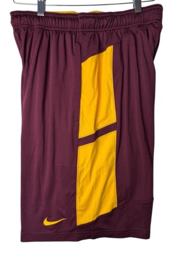 Men's Nike Dri-Fit ASU Arizona State Sun Devils Athletic Shorts Maroon Medium - Picture 3 of 14