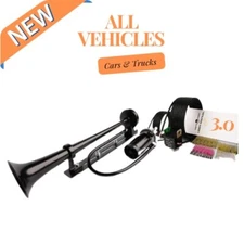 Moto Horn 3.0 Super Loud 🌟All Vehicles Cars & Trucks   Black  