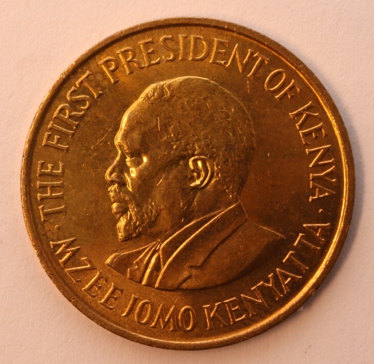 1971 Kenya 5 Cents Features: The First President of Kenya