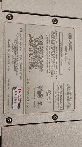 Vintage HP 110 Portable Computer, w/Power, Software & Manuals - Picture 12 of 17