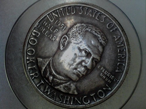 1951 booker t. washington silver half dollar - Picture 5 of 12