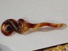 Vintage Faux Tortoise Shell Rhinestone Hair Pin Chignon Bun Victorian Antique