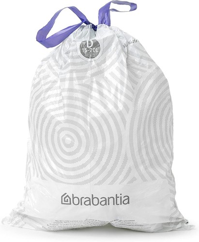 Brabantia PerfectFit Fodere Pattumiera Taglia D/15-20 Litri, Sacchetti Spazzatura Plastica Spessi UK - Foto 7 di 8