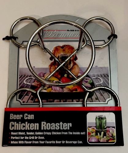 Mr. Bar-B-Q Premium Beer Can Chicken Roaster Perfect For The Grill or Oven NEW - Picture 1 of 3