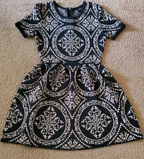 Black & Brown Sweater dress 