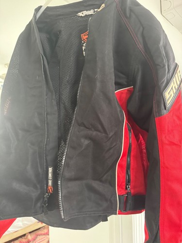 SHIFT Motorcycle Jacket Mens L Take Control Riding Moto Red/Black - Picture 7 of 11