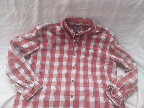Mens Red Plaid Carhartt Shirt. Size XL. Relaxed Fit. - Picture 8 of 9