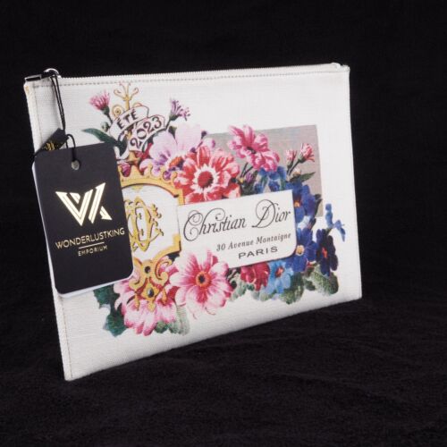 CHRISTIAN DIOR 30 Avenue Montaigne Floral Pouch Luxury Designer Pochette OP: ... - Picture 2 of 10
