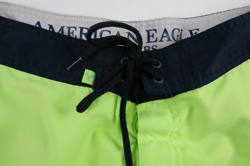 American Eagle Mens Polyester Neon Yellow Swim Trunks Shorts Large - Picture 3 of 8