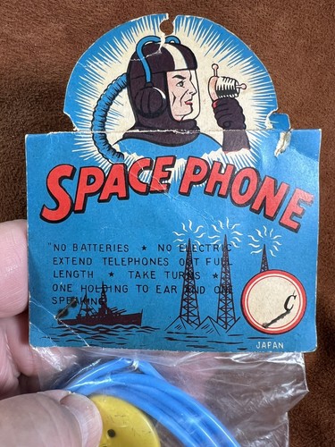 1960's Space Phone -Child's Toy NOS, Never Used! Dime Store. Made In Japan! Nice - Picture 6 of 8